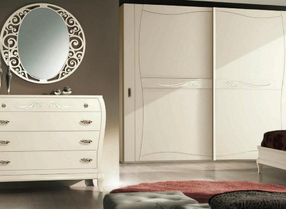 Kommode Spiegel Kommoden Schrank Regal Konsole Möbel Holzschrank Italy Set 2tlg.